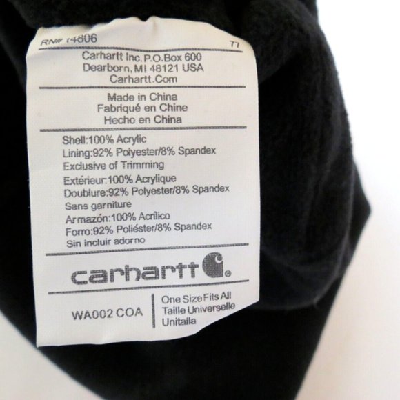 Carhartt Beanie Fleece Lined Red, White, Blue Stripes